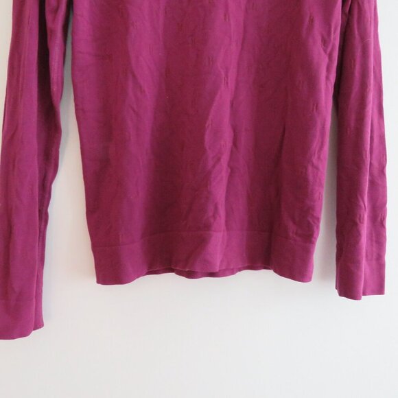 SWEATY BETTY Modal Dot Jacquard Base Layer Top in Amaranth Pink - Size S - Picture 4 of 15
